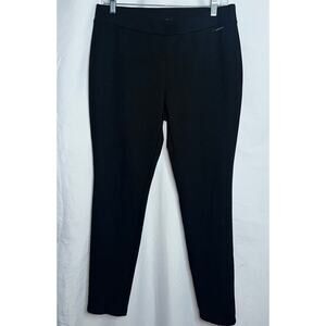 Michael Kors Womens Size Large Black Elastic Waist Stretch Dress Slacks